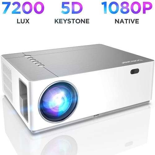 Best Projectors Under 300 -  BOMAKER Native 1080p Full HD Projector for Outdoor Movie