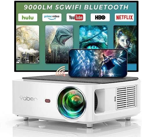 YABER V6 Projector - Best wifi bluetooth projector
