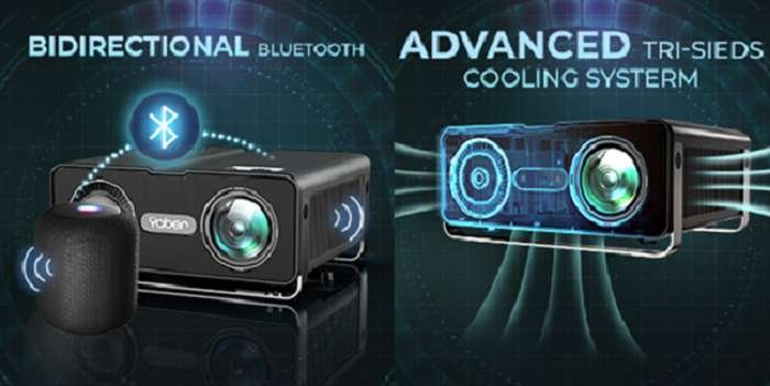 Key features of the Yaber V10 5G WiFi Bluetooth Projector Key features of the Yaber V10 5G WiFi Bluetooth Projector
