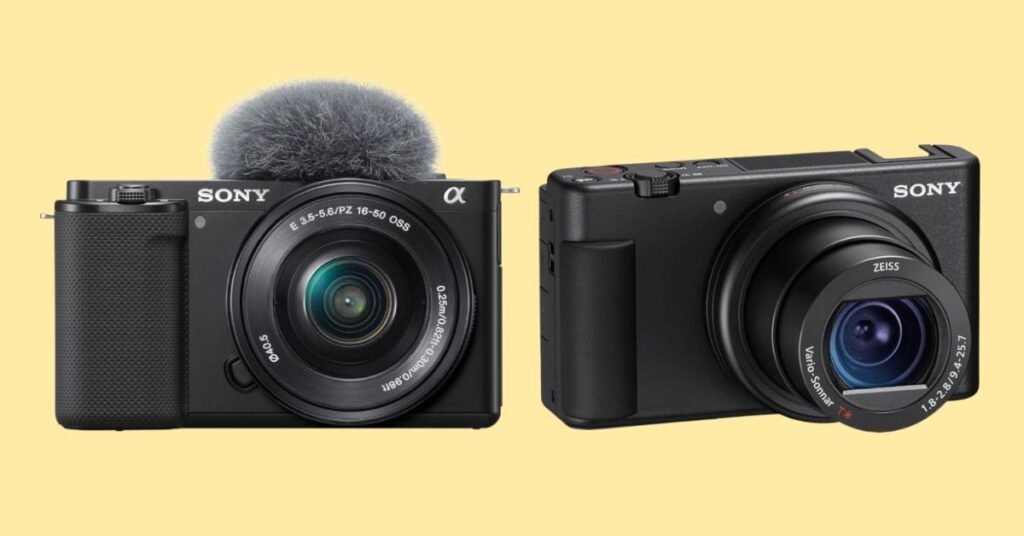 Sony ZV E10 vs ZV1