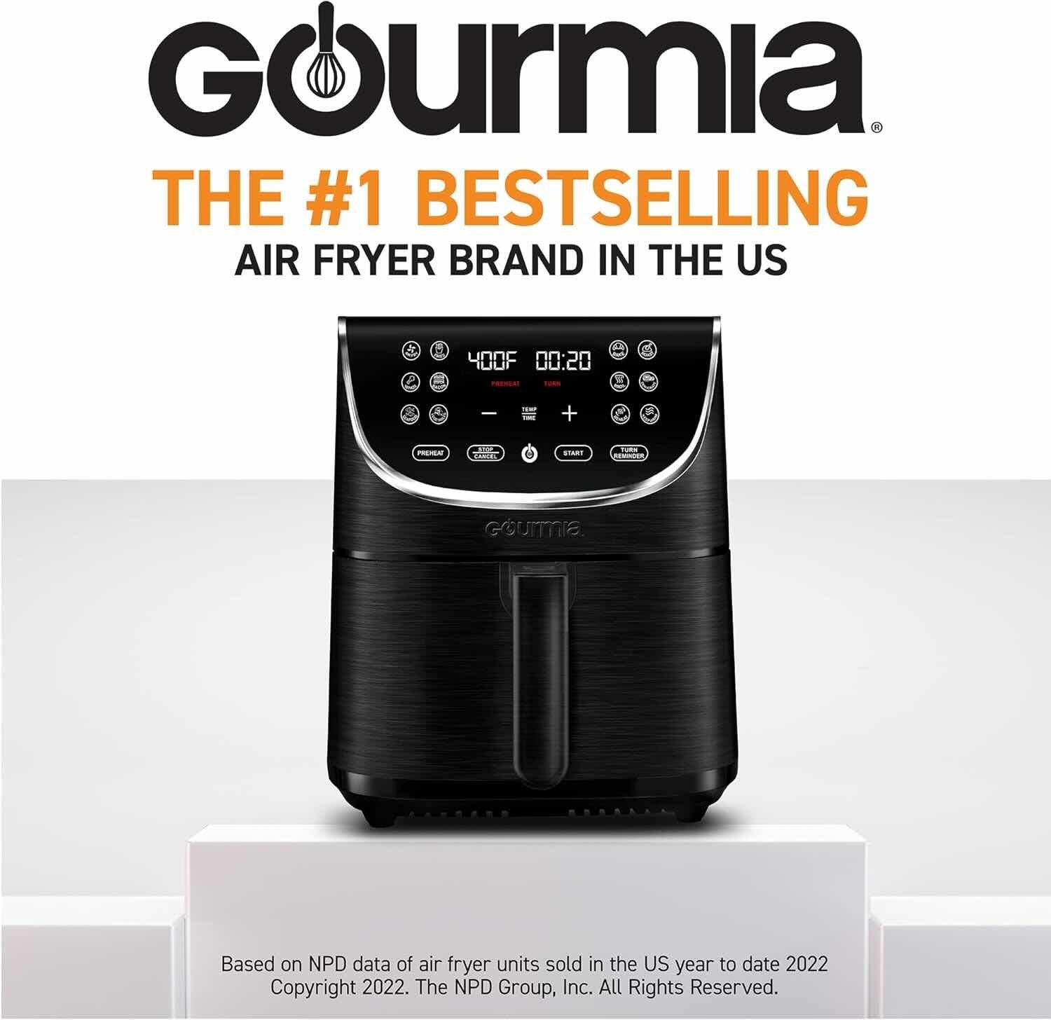 Gourmia Air Fryer Oven Digital Display 7 Quart Large AirFryer